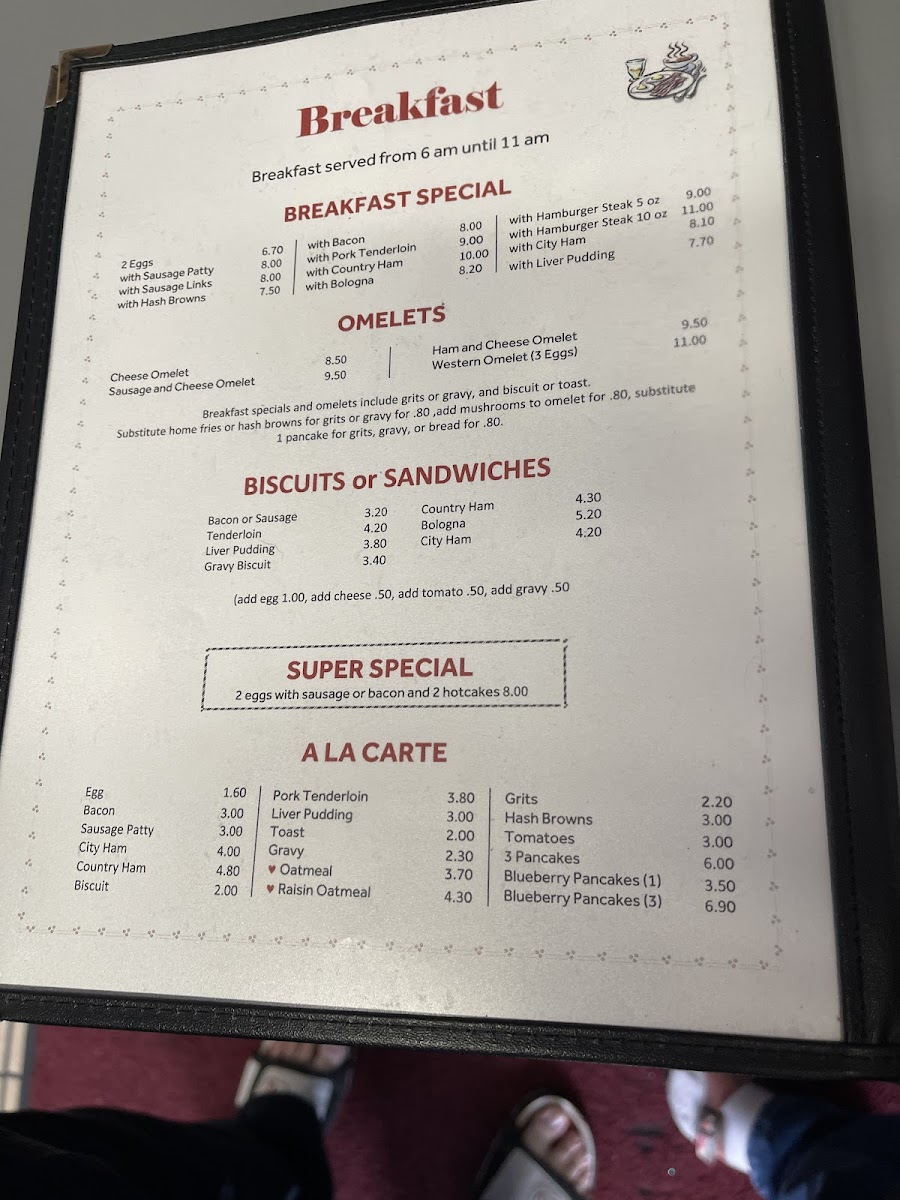 Parker's Home Cookin' Restaurant Menu - Image 3